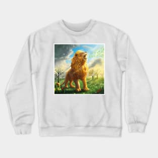 Aslan Singing and Creating Narnia - CS Lewis Inspired Crewneck Sweatshirt